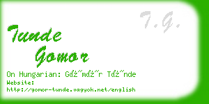 tunde gomor business card